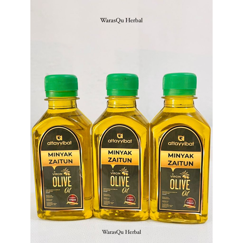 

MINYAK ZAITUN VIRGIN OLIVE OIL || MINYAK ZAITUN ATTAYYIBAT 175 GRAM // BPOM