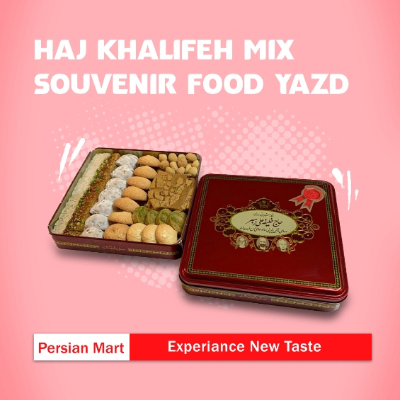 

Haj Khalifeh Mix Souvenir Food Yazd – Premium Iranian Souvenirs
