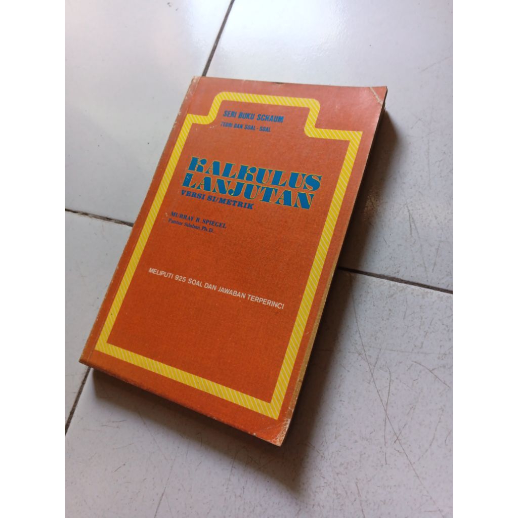 ( ORIGINAL ) SERI BUKU SCHAUM KALKULUS LANJUTAN - MURRAY R. SPIEGEL