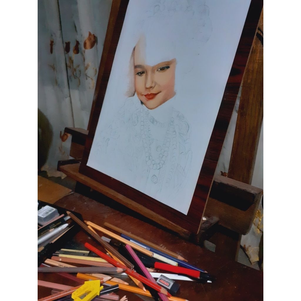 

A4 Lukisan pensil BERWARNA manual