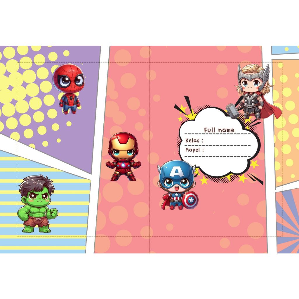 

Sampul Custom Art Glossy Motif Cowok bisa Req Nama Kelas Sekolah