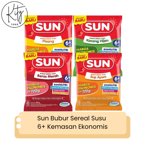 Sun Bubur Bayi 6 Bulan Sachet Kemasan Ekonomis 120gr - Makanan Anak MPASI