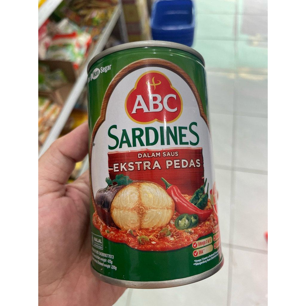 

sardines abc extra pedas 425gr