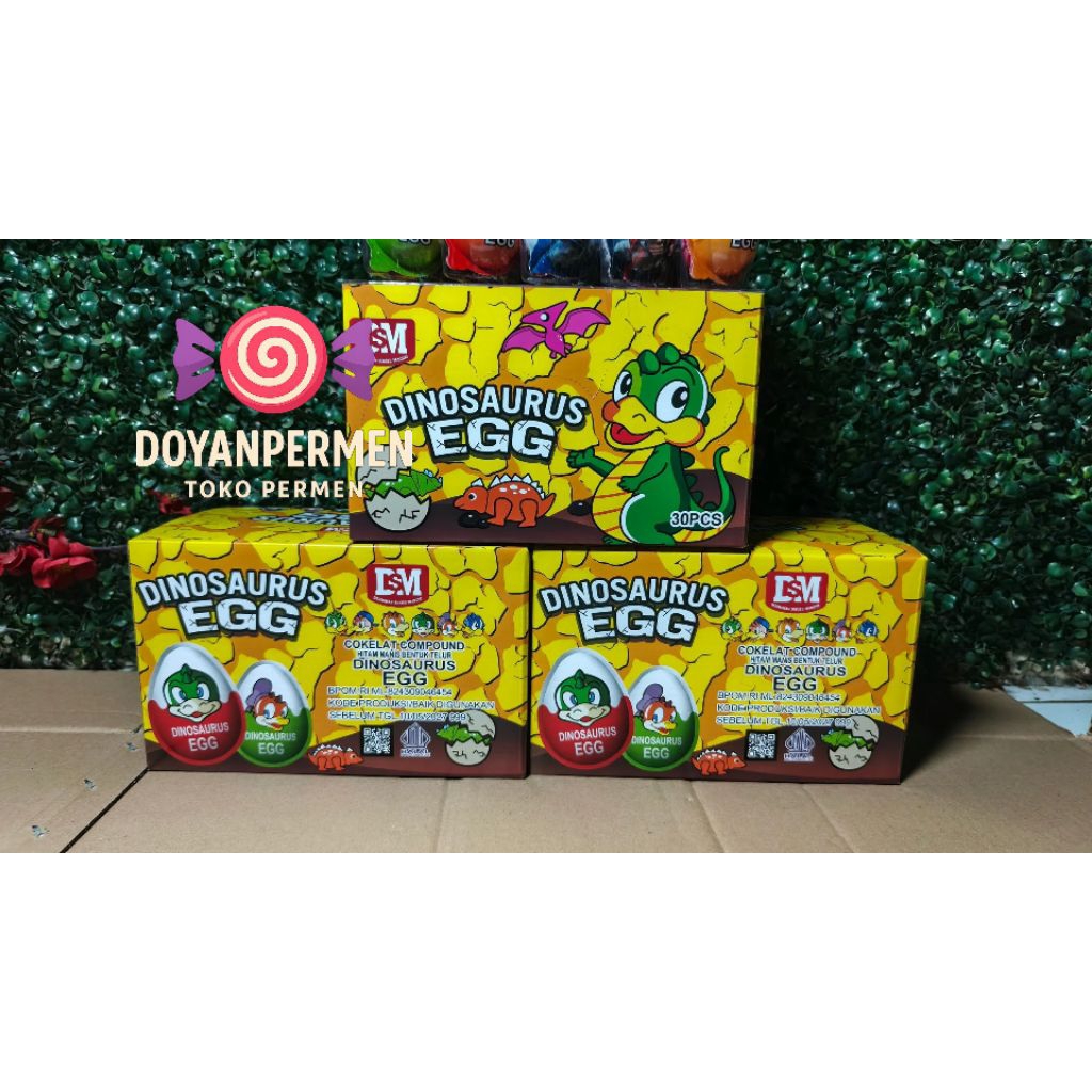 

Dinosaurus Egg Permen Telor Dinosaurus Box DSM (isi 30pcs)