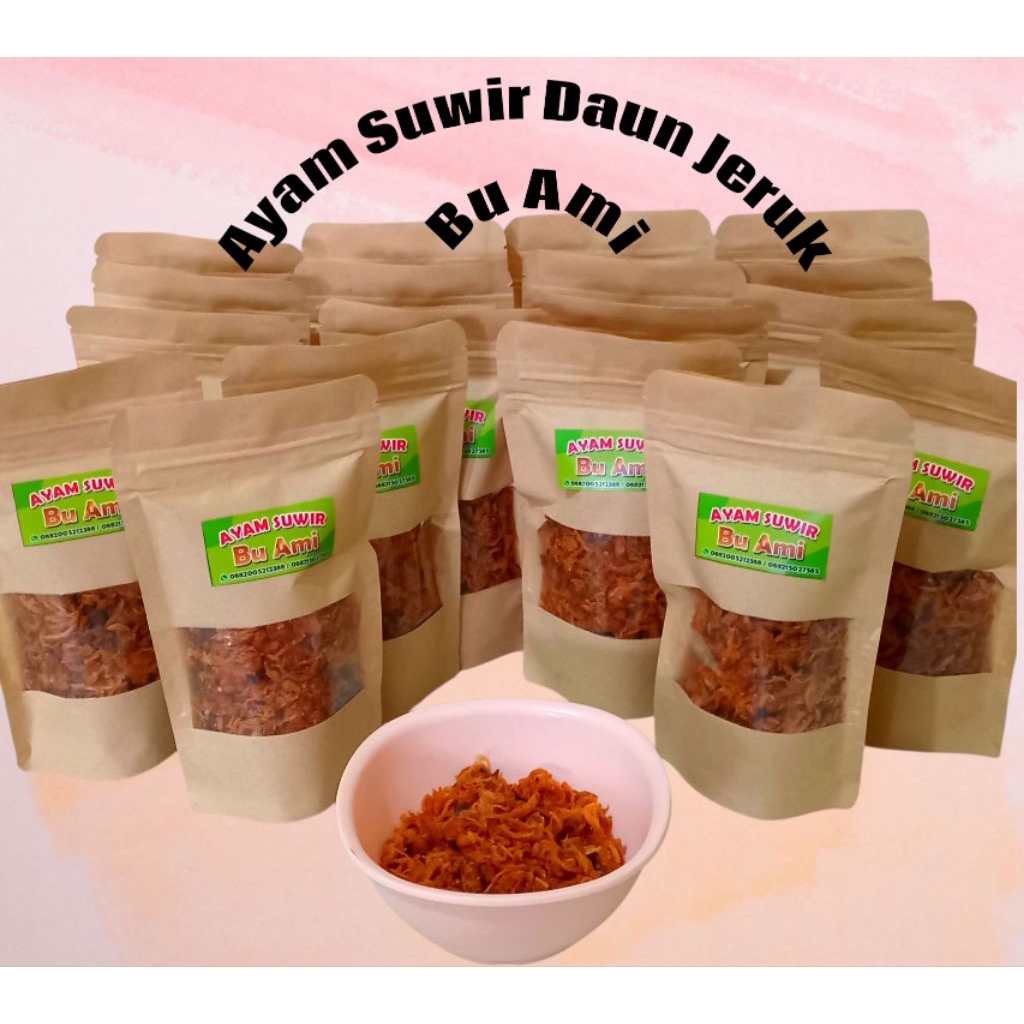 

Ayam Suwir Daun Jeruk berat 100 gr
