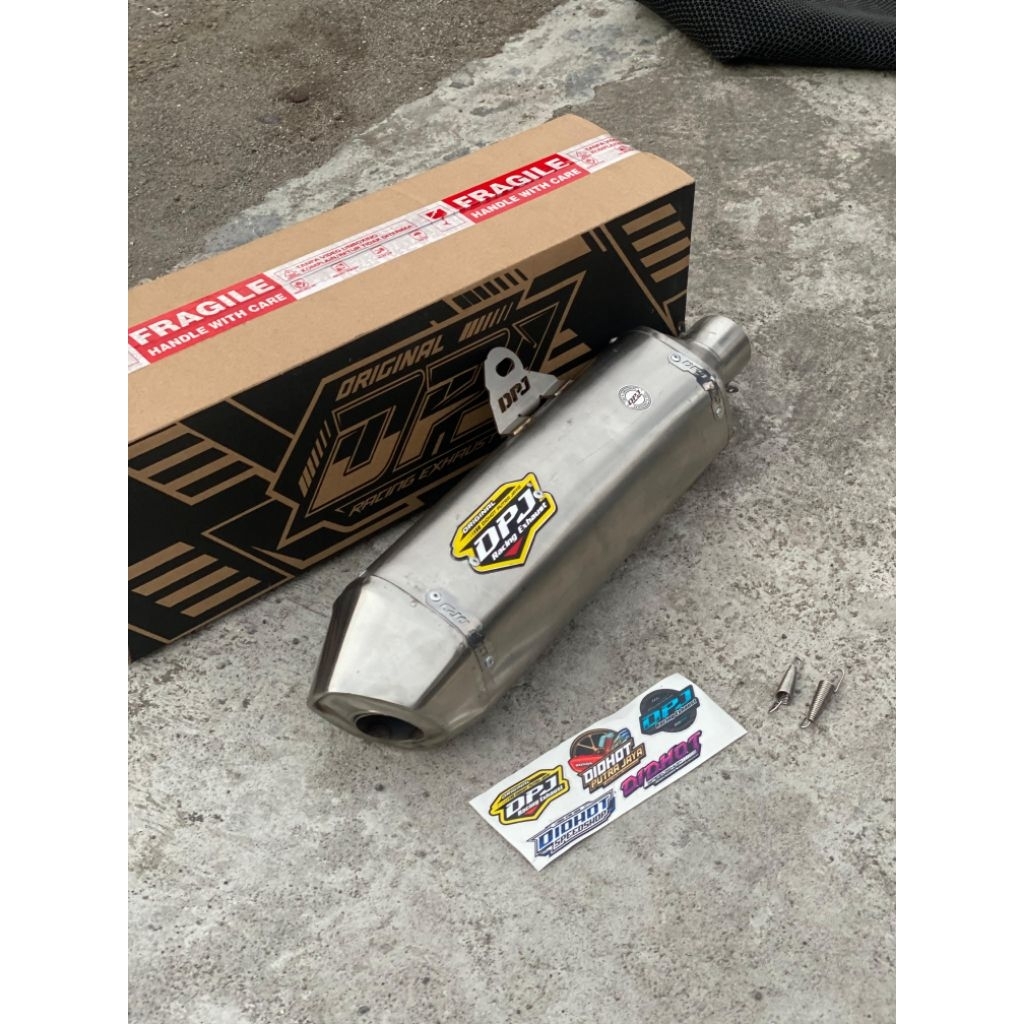 silincer knalpot dpj type ktm v1 titan stenlish inlet50inch