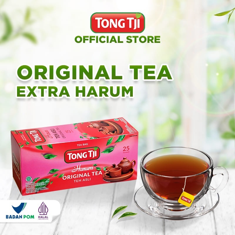 

[oddsolshop] pekanbaru/Tong Tji Harum Teh Asli 25 Kantong Original Tea Bags Top Brand Tongtji Pink