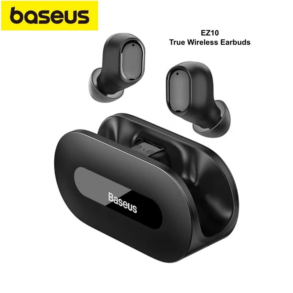 ￼Baseus Bowie EZ10 Bass TWS Koneksi App Earbuds Headset Gaming Sport Earphone Bluetooth