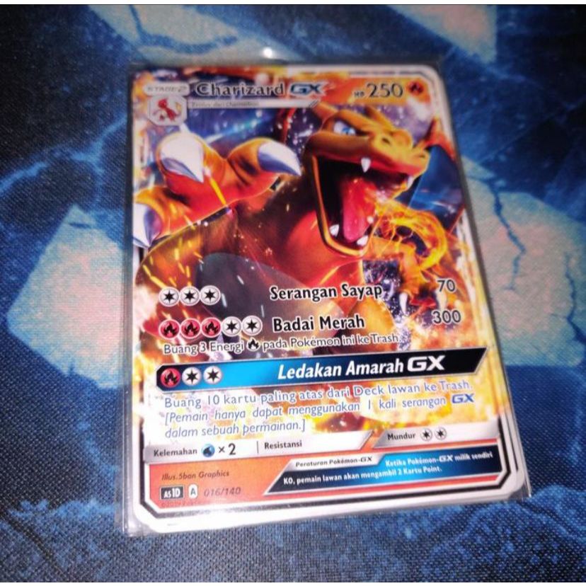 Kartu Pokemon TCG ID Indonesia AS1D Charizard GX