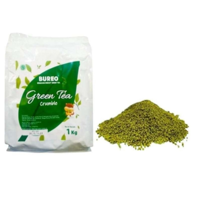 

BUREO Green Tea Crumbs Biscuit 1kg / Matcha Crumb