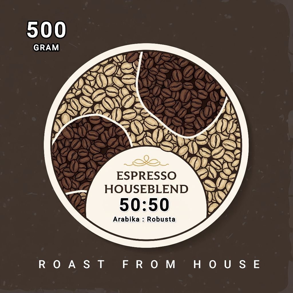 

BIJI KOPI ESPRESSO 500 GRAM HOUSE BLEND & KOPI SUSU ARABIKA ROBUSTA 50:50 ROASTED BEANS