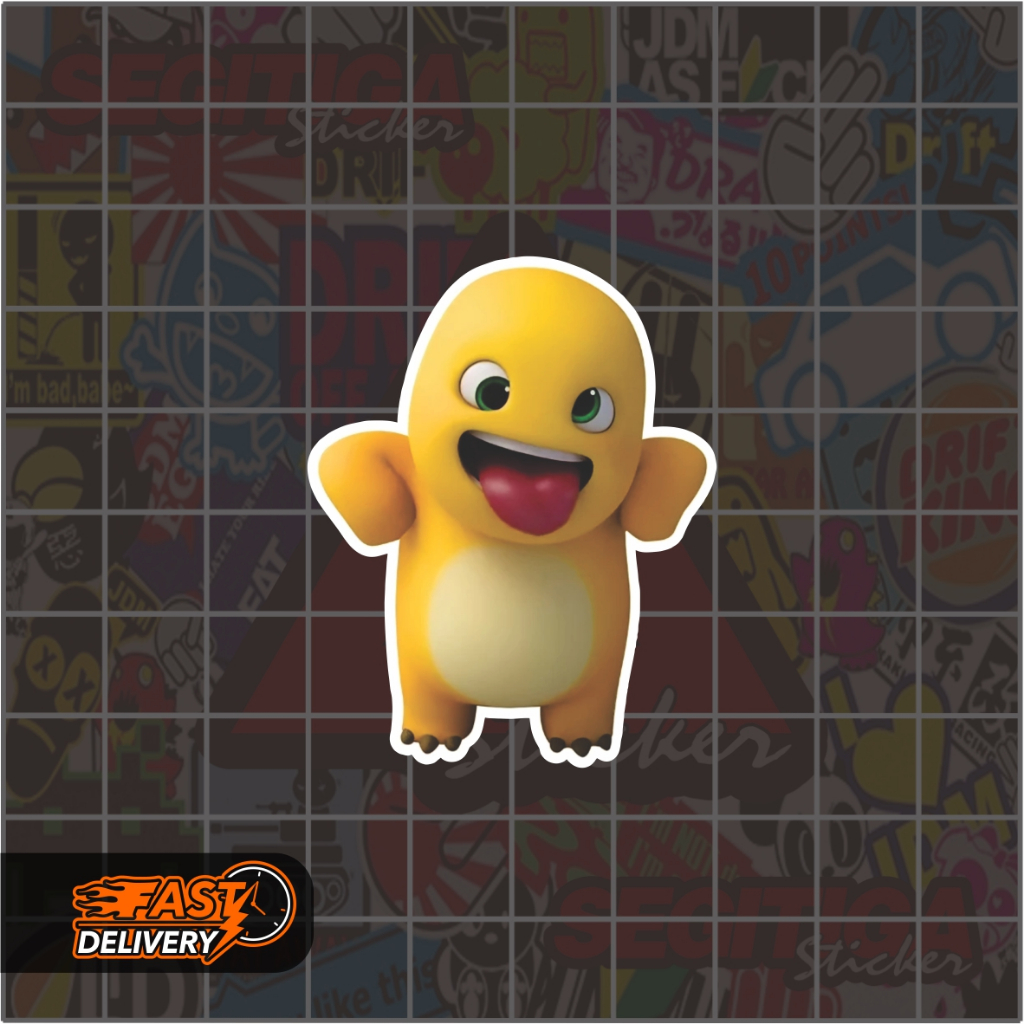 

Sticker Dino Kuning Ukuran 4 x 5 Cm