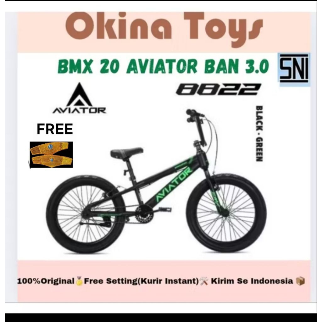 (GOJEK/CARGO) Sepeda Bmx Aviator by pacific 20 inch JUMBO 3.0 Sepeda anak BMX Dewasa laki laki seped