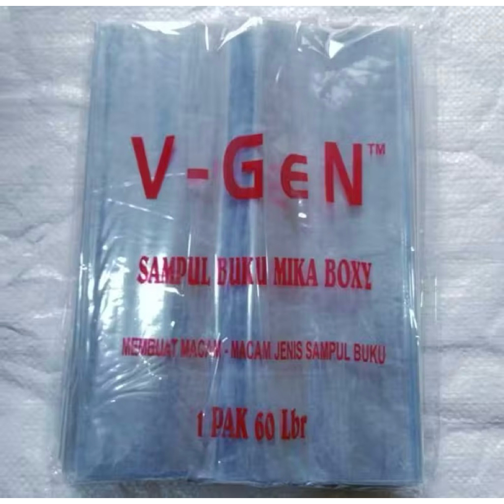 

Sampul Buku Plastik Mika Tebal / Sampul Buku Mika / Uk. Boxy Isi - 10 Lembar