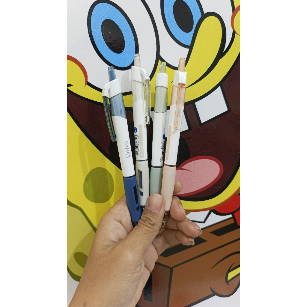 

DELI Ballpoint pen ink Blue Ballpen Biru cetekan