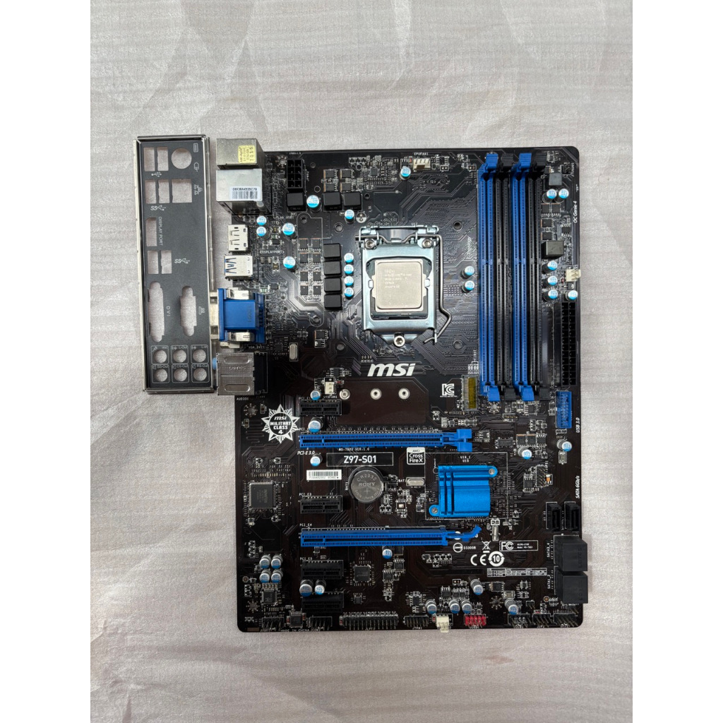 Paketan Bundle i5 4460 + Mobo MSI Z97-S01 DDR3 Normal Mulus Like New CPU Mobo Gen 4