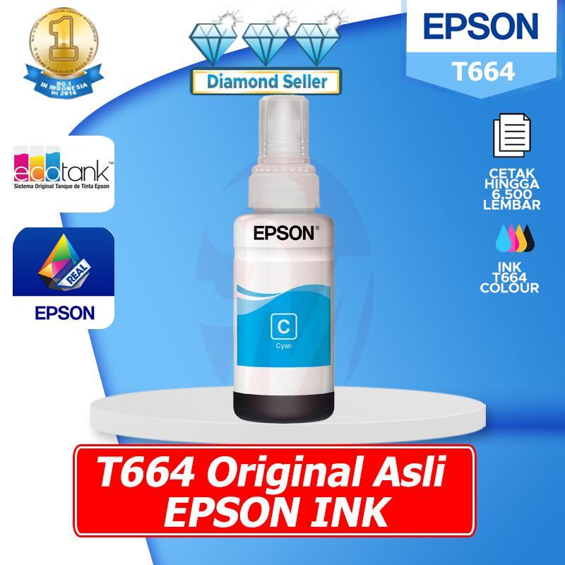 Tinta Reffil Epson T6642 - 664 Cyan (C13T664200)