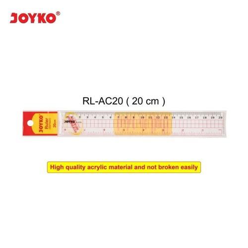 

Acrylic Ruler / Penggaris Akrilik Joyko RL-AC-20CM