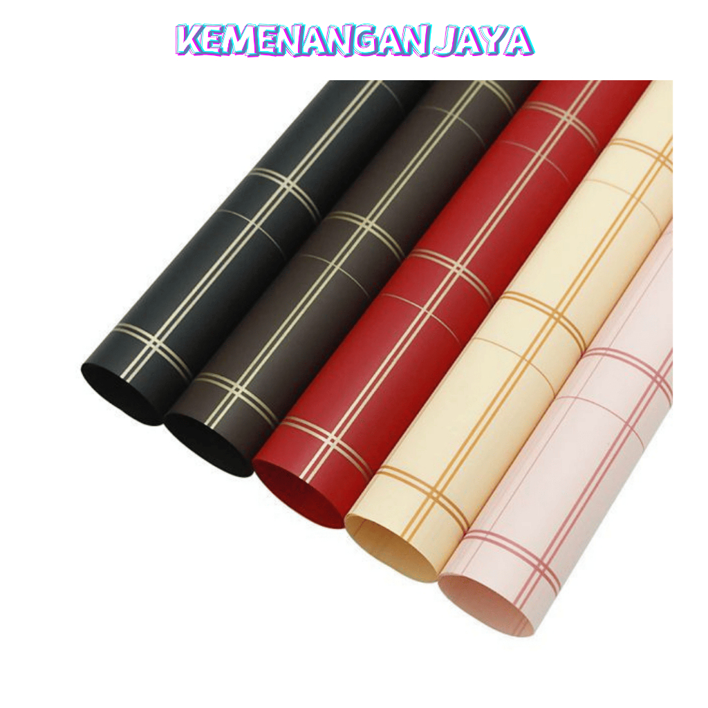 

Kertas Buket Bunga Motif Garis Flower Wrapping Cellophane Paper KB094
