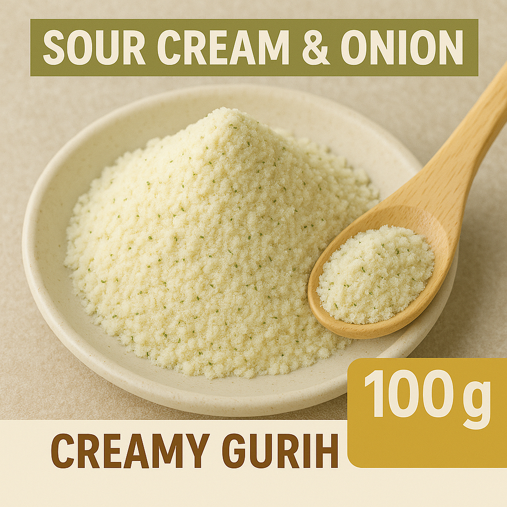 

Sour Cream & Onion 100gram Bumbu Tabur Rasa Creamy Gurih Bawang Favorit Snack