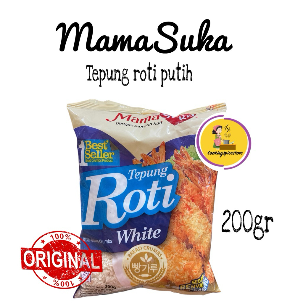 

Mama Suka Tepung Roti putih / MamaSuka White Bread Crumbs 200gr