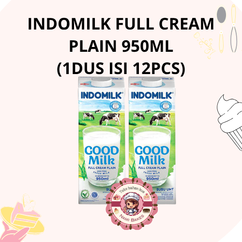 

(12PCS) Indomilk Susu Cair UHT Full Cream 950ml per dus isi 12