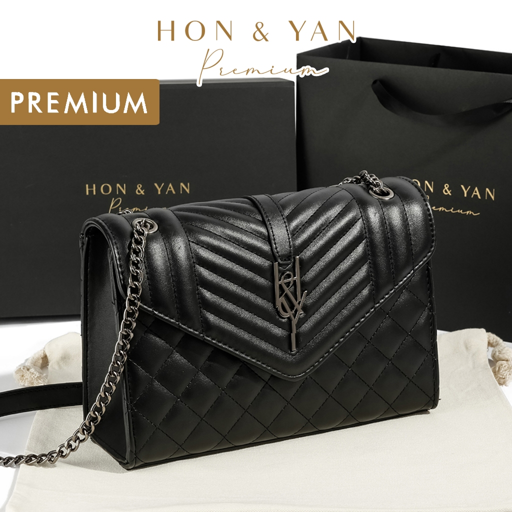 HONYAN PREMIUM Tas Selempang Wanita Import Ori -  Diamond Sling Bag