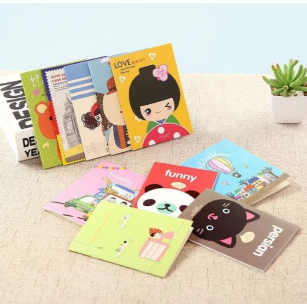 

Buku Tulis Mini Motif Kartun Note Book Mini Cartoon Mini Book Notepad Karakter Buku Tulis Memo Kecil