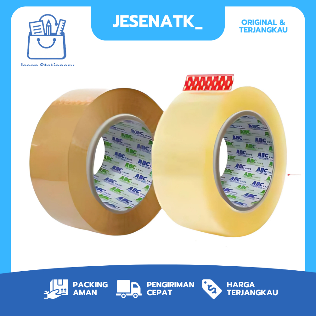 

Plakban ABC Lakban Bening Coklat – 2 Inch 45 mm x 80 yard