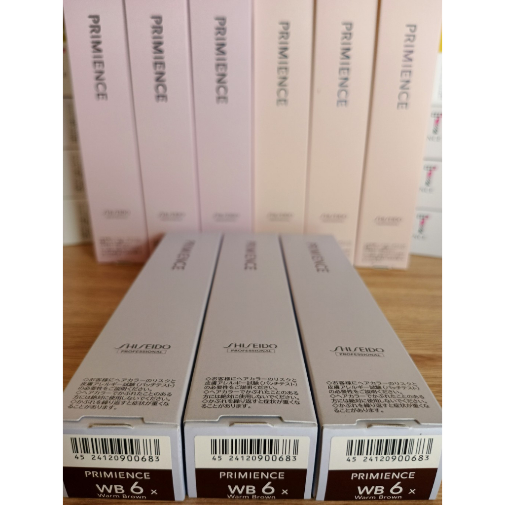 WB 6 (WARM BROWN) CAT RAMBUT UBAN SALON JEPANG NEW PRIMIENCE ENRICH Line SHISEIDO Hair Color 80g