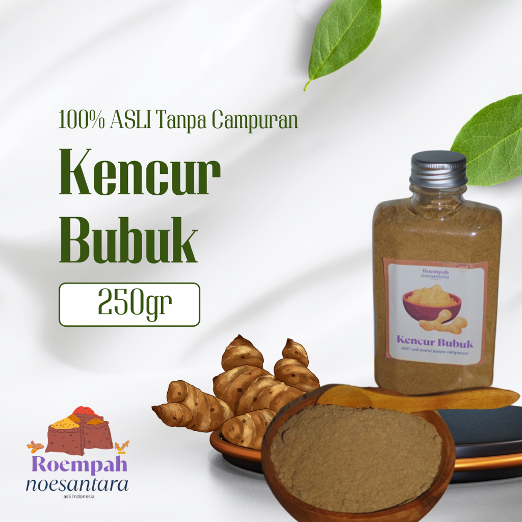 

250gr Kencur Bubuk ASLI MURNI 100% TANPA CAMPURAN Kencur Murni / Serbuk Kencur Halus Minuman Tradisional Herbal Jamu