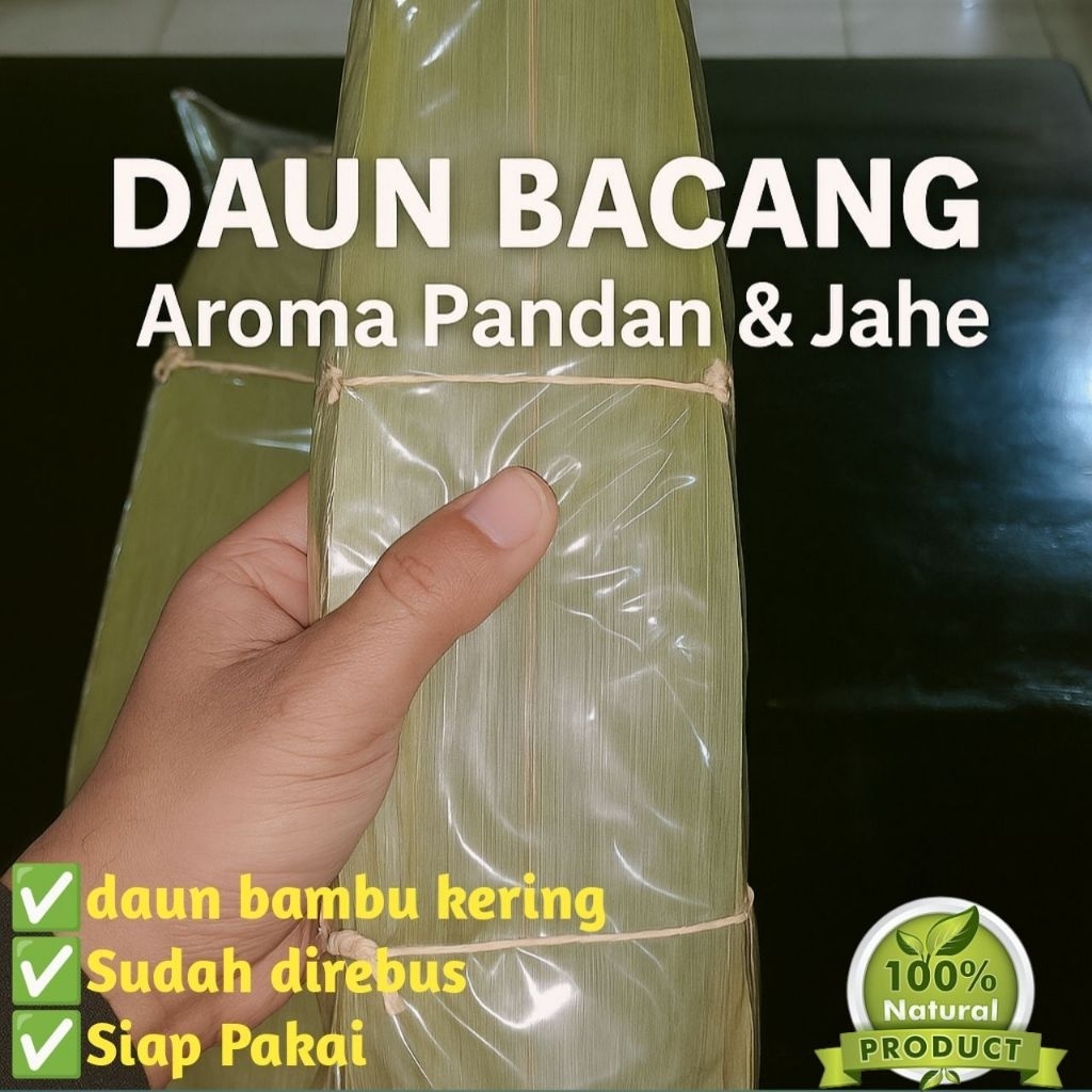 

Daun Bacang Kering 50 Lembar - Daun Bambu Kering 10 Cm
