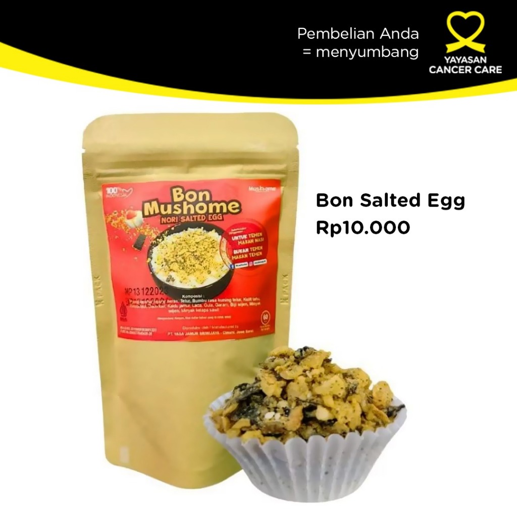 

Mushome Bon Salted Egg Teman Nasi Abon Telur Asin