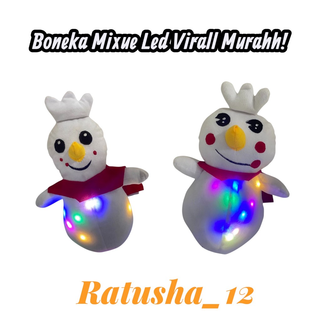 Boneka Mixue Boneka Viral Mixue Lampu Led