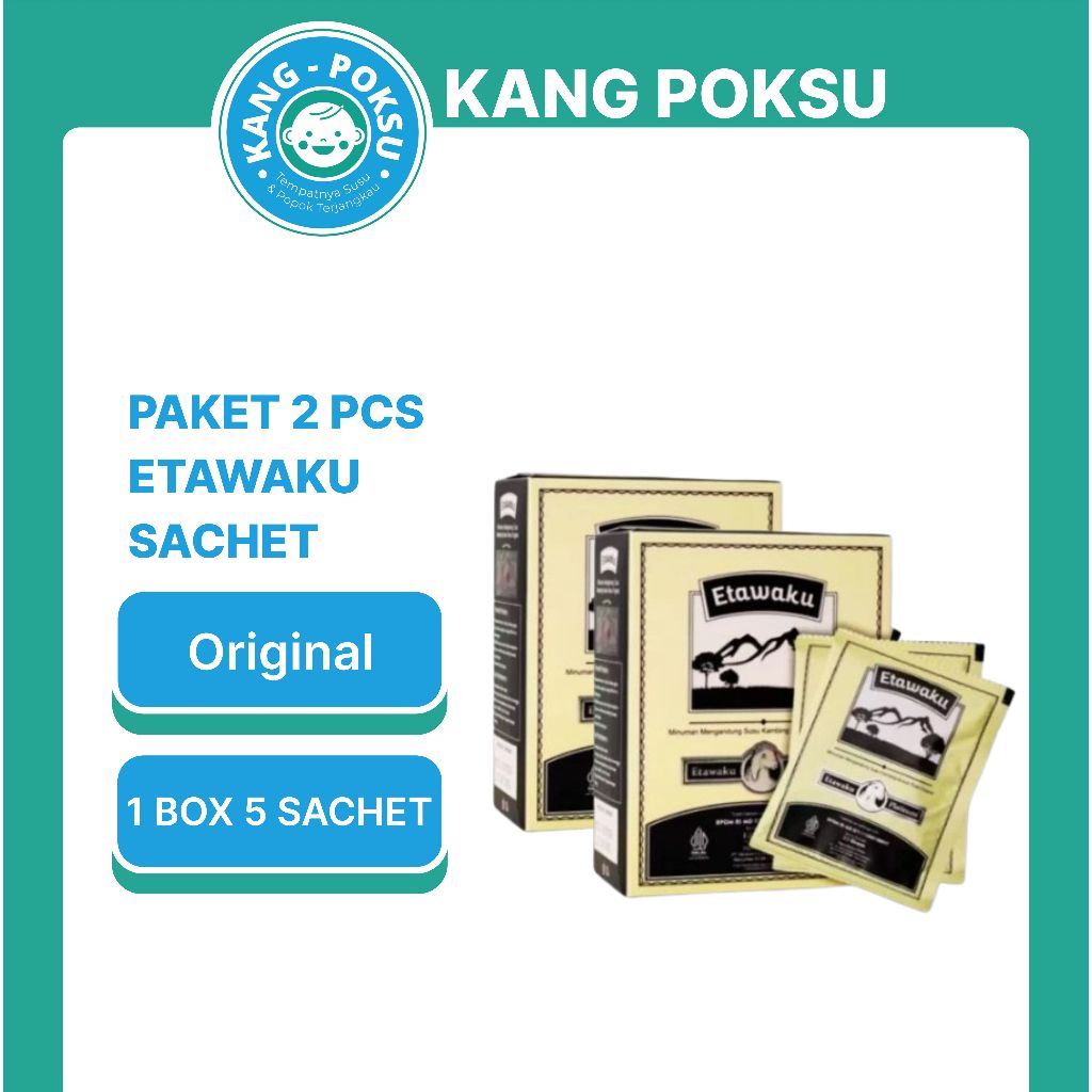 

ETAWAKU PLATINUM PAKET 2 KOTAK 1 KOTAK 5 SACHET 21 GR SUSU KAMBING ETAWA KU PERNAFASAN & SENDI SSKD