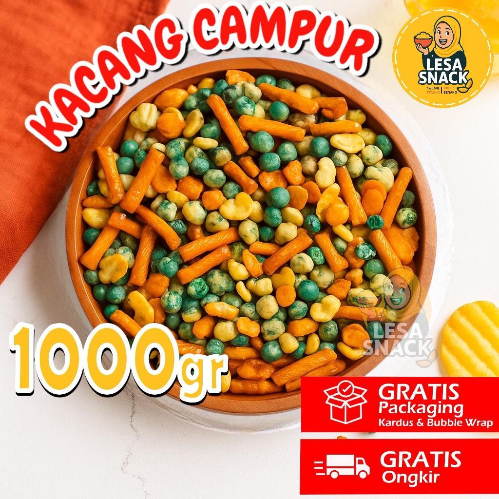 

1KG Kacang Campur Mix Jaipong Lokal Kiloan (Grosir) Snack Kacang Kacangan Cemilan Camilan Termurah