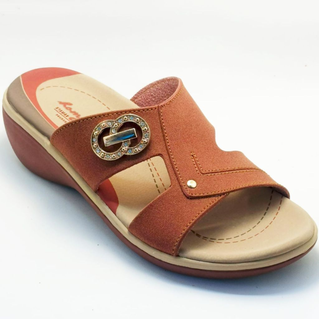 Homyped Brisia N55 Sandal Wedges Slop Sandal Wanita Sandal Homyped Original