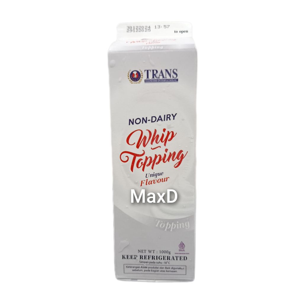 

Trans Whip Cream Topping Silver 1000g