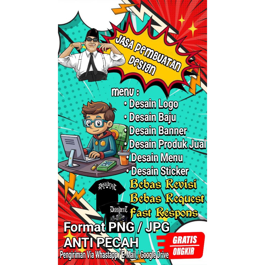 JASA DESAIN / LOGO / BAJU / BANNER