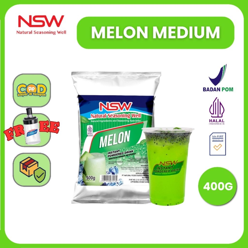 

NSW Powder Drink Rasa Melon MEDIUM 400gr