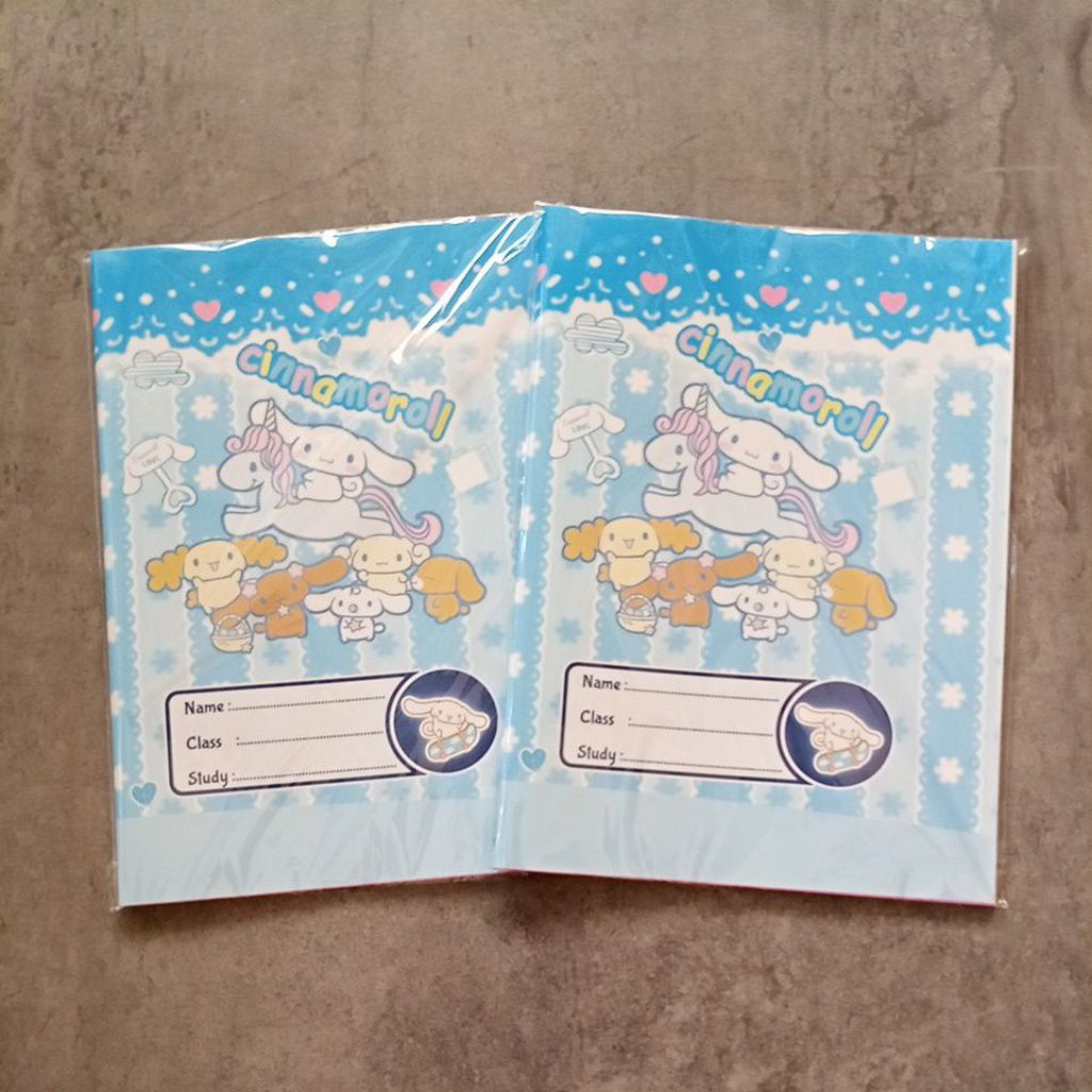 

(ISI 20LEMBAR) Sampul Buku Kertas Kwarto New 2025 / Sampul Buku Tulis SIDU Gambar CINNAMOROLL