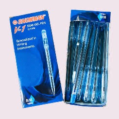 

BOLPOINT V-1 WARNA BIRU 1 PACK ISI 12 PCS
