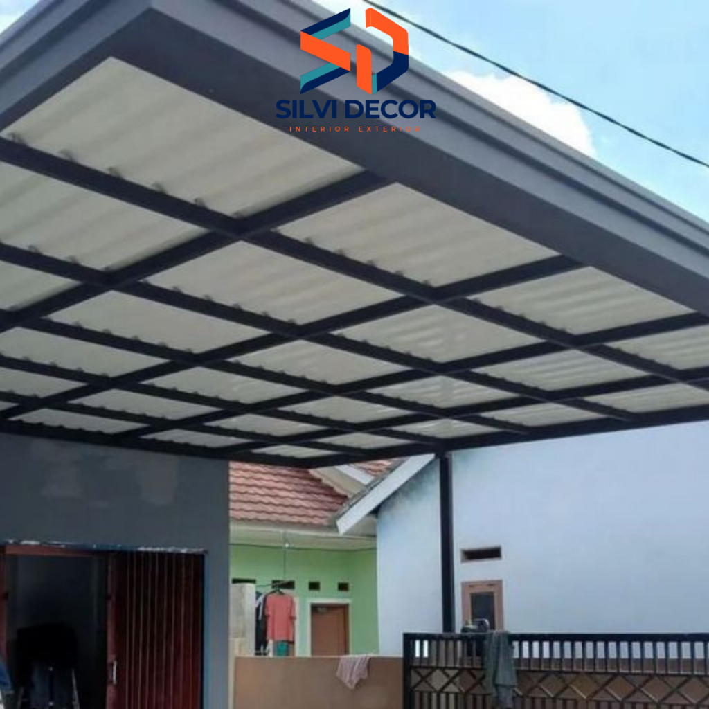 Kanopi Alderon Per Meter Besi Hollow Kuat Cikarang, Bogor, Karawang, Cibubur