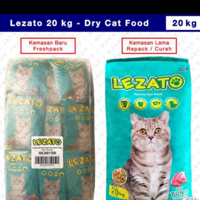 lezato karung 20KG dry food makanan kucing