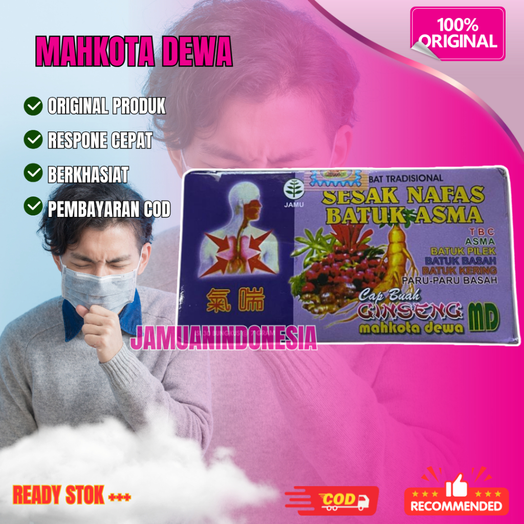 Kapsul Mahkota Dewa Sesak Nafas Batuk Asma Original