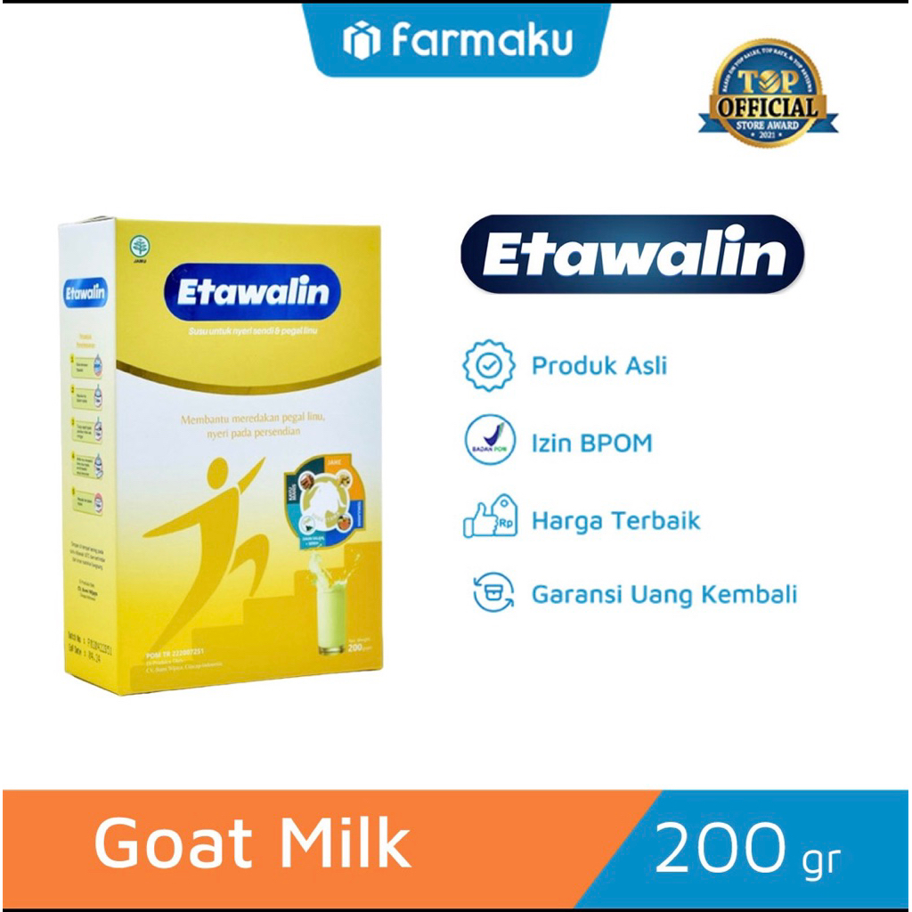 

Etawalin Susu Etawa Herbal Nyeri Sendi Halal Mui