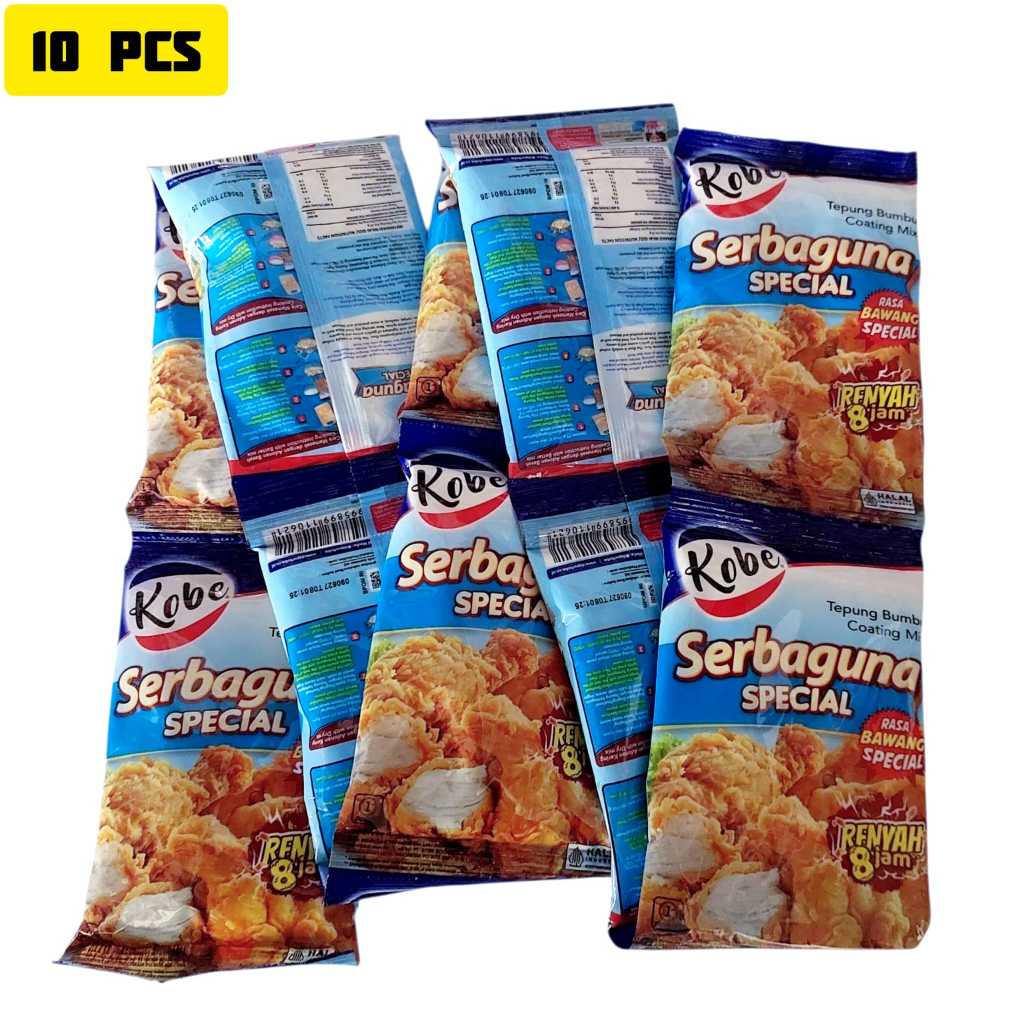 

Serenceng Tepung Serbaguna Special 10Pcs Bumbu Jadi Rasa Bawang Coating Mix Kobe