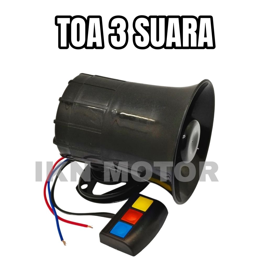 KLAKSON TOA SIRINE 3 SUARA 3 TOMBOL KLAKSON PATWAL TOURING MOTOR
