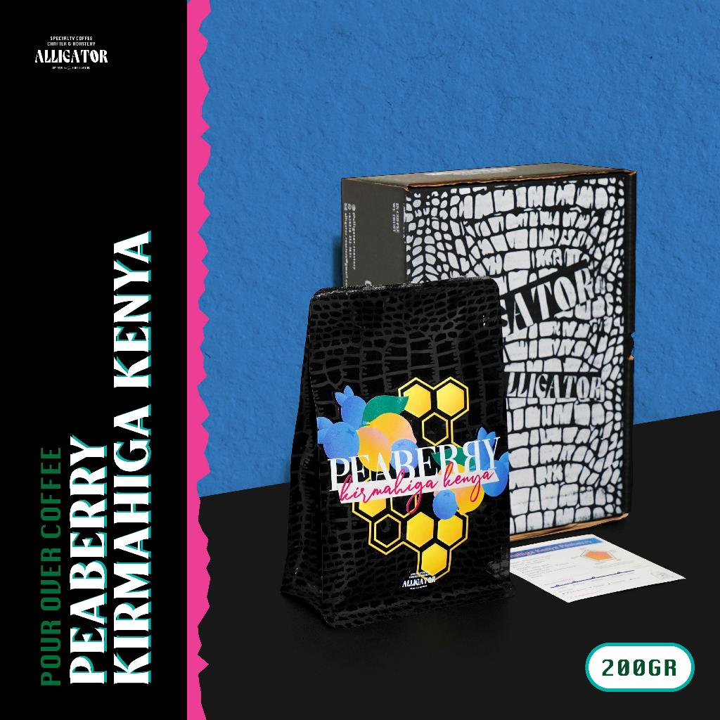 

Alligator Roastery - Kopi Arabica Kenya Peaberry Kirmahiga (Blueberry Jam, Lemon Tea, Honey)