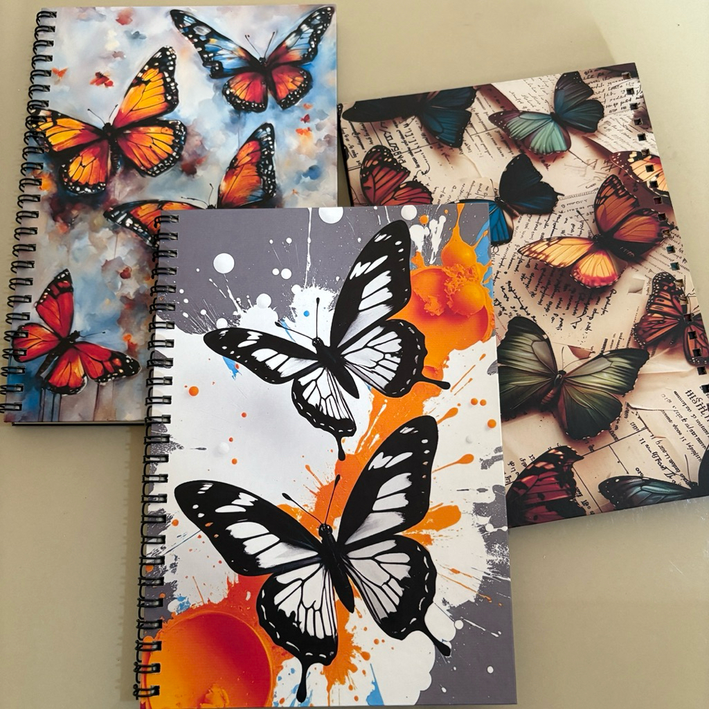 

Notebook Hardcover A5 Motif Kupu-kupu Buku Diary Aesthetic Buku Jurnal Sekolah 50 Lembar